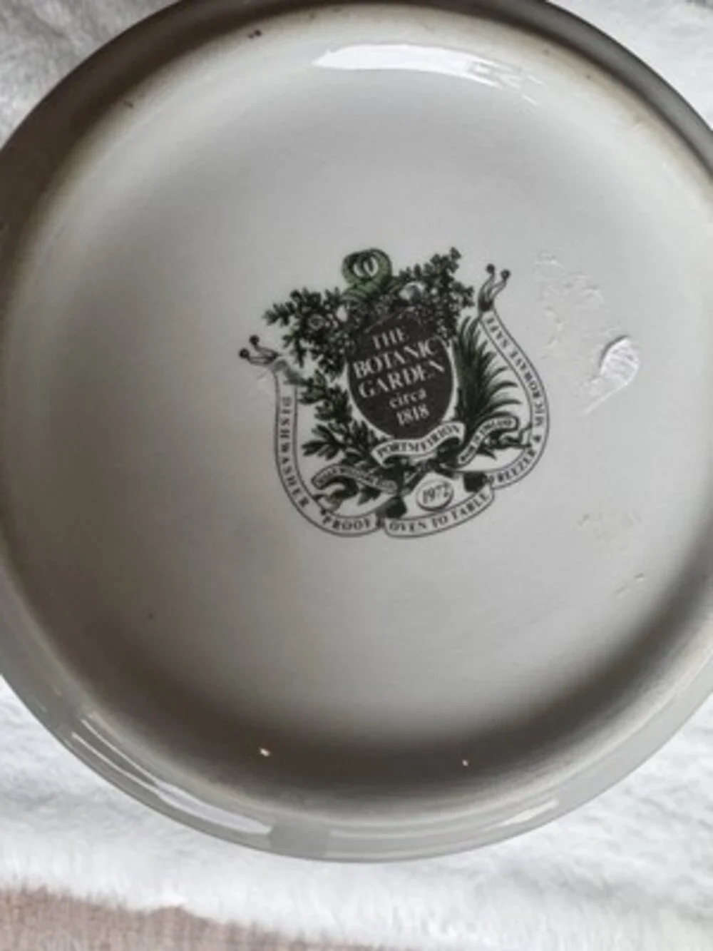 The Botanic Garden Purple Rock Rose Ceramic Vase Container Made In England